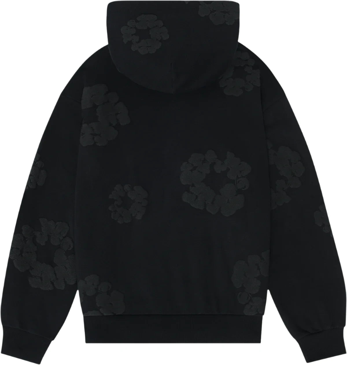 Denim Tears Black Monochrome Hoodie