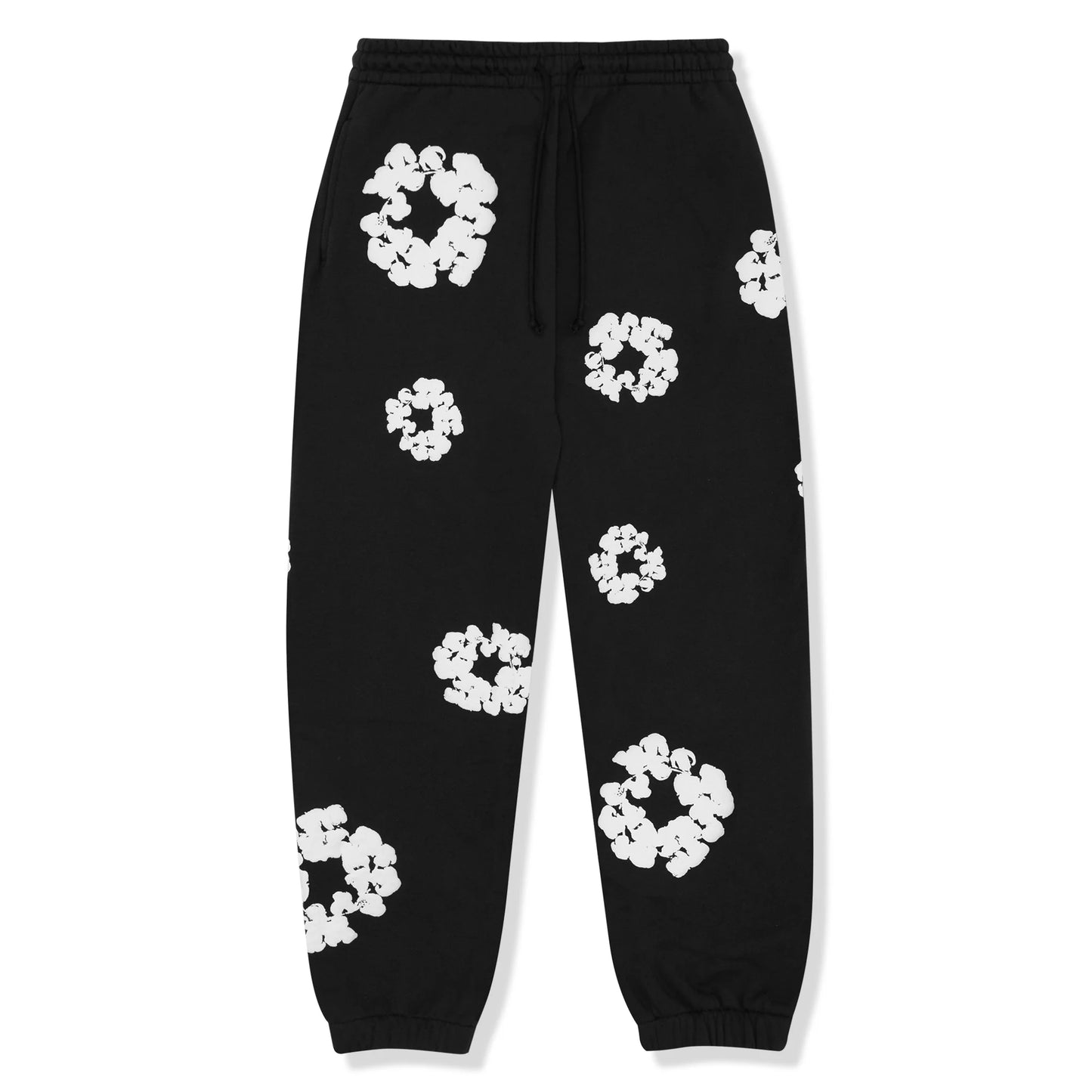 Denim Tears Black Cotton Wreath Joggers